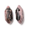 Natural Rhodonite Double Terminal Pointed Pendants G-C007-02A-24-2