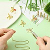 5Pcs 5 Styles Brass Micro Pave Clear Cubic Zirconia European Dangle Charms FIND-CJ0005-20-5