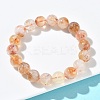 Natural Citrine Round Beads Stretch Bracelets for Women BJEW-Z158-03B-02-2