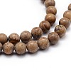 Natural Picture Jasper Round Bead Strands G-J303-08-4mm-3