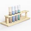 8Pcs 4 Colors Transparent Acrylic Test Tube AJEW-OC0003-95-3