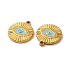 Ion Plating(IP) 304 Stainless Steel Enamel Pendants STAS-Q001-29G-2
