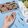 150Pcs 5 Style Iron Filigree Bead Cone IFIN-PH0005-19-7