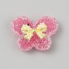Opaque Acrylic Beads and Alloy Bowknot SACR-TAC0014-001G-1