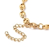PVD Vacuum Plating 304 Stainless Steel Coffee Bean Chain Bracelet for Men Women BJEW-E031-16G-01-3