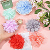 16Pcs 16 Colors Polyester Flower DIY-CA0007-20-3
