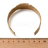 Hammered 304 Stainless Steel Cuff Bangles for Women BJEW-D465-03GP-3