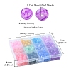 336Pcs 12 Colors Baking Paint Crackle Glass Bead Strands DGLA-YW0001-11-4