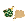 304 Stainless Steel Enamel Christmas Theme Pendants STAS-G359-01G-02-2