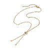 Brass Slider Necklace Makings AJEW-JB01271-1