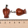 Natural Red Jasper Pendants G-B127-10P-11-4