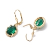 Glass Leverback Earring EJEW-C077-05KCG-3