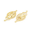 Rack Plating Brass Connector Charms KK-P269-18G-2