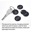 20Pcs Aluminum Blank Metal Tag FIND-BC0001-87-4