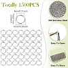 304 Stainless Steel Open Jump Rings STAS-TA0002-99B-5