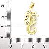 Brass Micro Pave Cubic Zirconia Pendants KK-S511-04C-G-3