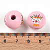 Easter Theme Printed Wood Beads WOOD-T032-22T-3