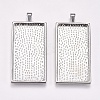 Alloy Pendant Cabochon Settings LS-PALLOY-2418-P-LF-1