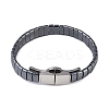 Synthetic Non-Magnetic Hematite Beaded Bracelets for Men BJEW-E102-01P-1