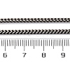 2MM 304 Stainless Steel Wheat Chain Necklaces NJEW-Q013-15B-3