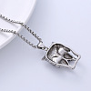 Vintage Men's Punk 304 Stainless Steel Animal Pendant Necklaces PN8087-3