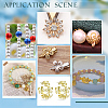 70Pcs 7 Styles Brass Bead Caps FIND-AR0005-36-6