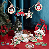 22Pcs 11 Style Christmas Theme Natural Wood Big Pendants WOOD-CA0001-51-5