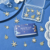 16Pcs 4 Styles Christmas Rack Plating Brass Pendants KK-SC0006-97-7