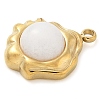 Natural White Agate Pendants STAS-K291-03B-01-2