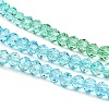 Transparent Painted Glass Beads Strands DGLA-A034-T4mm-A17-4