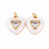Brass Enamel Pendants KK-T013-15G-NF-1
