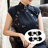 30Pcs 3 Colors Handmade Chinese Frogs Knots Buttons Sets AJEW-CY0001-48-7
