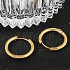 202 Stainless Steel Huggie Hoop Earrings EJEW-F111A-18mm-G-3