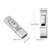 Tarnish Resistant 304 Stainless Steel Bayonet Clasps STAS-F122-34P-3