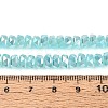 Electroplate Imitation Jade Glass Beads Strands EGLA-N022-05B-B03-4