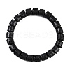 Natural Lava Rock Beaded Stretch Bracelets for Men Women BJEW-G727-01F-1