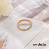 201 Stainless Steel Classic Roman Numeral Rings YL1527-7-1