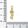 Brass Micro Pave Cubic Zirconia Pendants KK-M273-01G-I-3