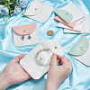 8Pcs 4 Colors PU Leather Jewelry Envelope Pouches Gift Bags with Snap Button and Clear Window ABAG-PH0001-62A-3