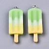 Rainbow Resin Pendants CRES-S359-30B-2