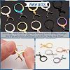 45Pcs 5 Colors 304 Stainless Steel Leverback Earring Finding STAS-NB0001-74-4