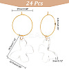 Transparent Acrylic Butterfly Wine Glass Charms AJEW-AB00114-2