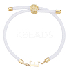 1pc Adjustable Nylon Cord Slider Bracelets for Women BJEW-LP0001-33E-G-1