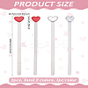 2Pcs 2 Colors 201 Stainless Steel Bookmarks AJEW-LP0004-86-2