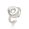 Brass Letter Open Cuff Rings for Women RJEW-G313-01O-P-1