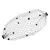 Nylon Fascinator Mesh Face Veil OHAR-WH0034-09A-01-1