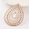 Filigree Teardrop Iron Filigree Joiners Links LS-X-IFIN-K009-04KC-1