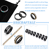 Unicraftale 24Pcs 8 Size 201 Stainless Steel Grooved Finger Ring Settings STAS-UN0041-46EB-5