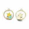 Alloy Enamel Pendants ENAM-S115-192-3