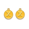 Golden Plated Alloy Enamel Charms ENAM-Q437-13X-1